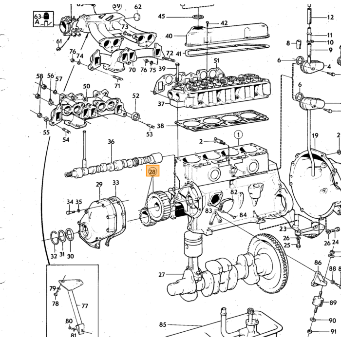 Tuerca y Pezón de la Línea de Freno Volvo 240 260, Número de Pieza Volvo AEV0440