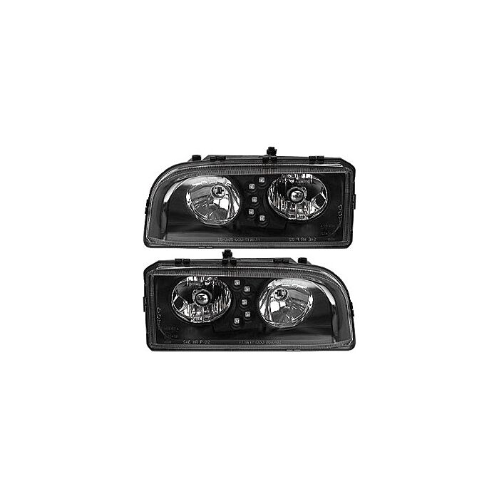 Faros de estilo negro L&R para VOLVO 850, número de pieza de Volvo Black