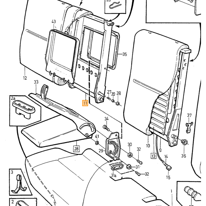 Unidad de Cuentakilómetros Volvo para Volvo 480 K6818 revisado, pieza de Volvo número K6818.