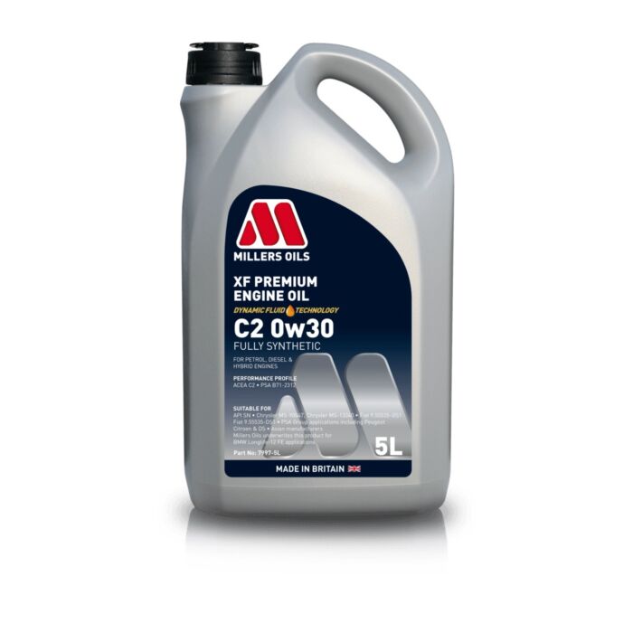 Aceite Volvo Millers 0W30 tridente sintético 5 litros v70 2007+ s60 2009+ Número de pieza Volvo MIL030