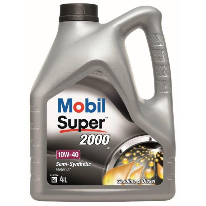 Aceite de motor semi sintético Volvo Mobil 10W40 de 4 litros V70XC b27 b230f, número de pieza Volvo MOB10W40