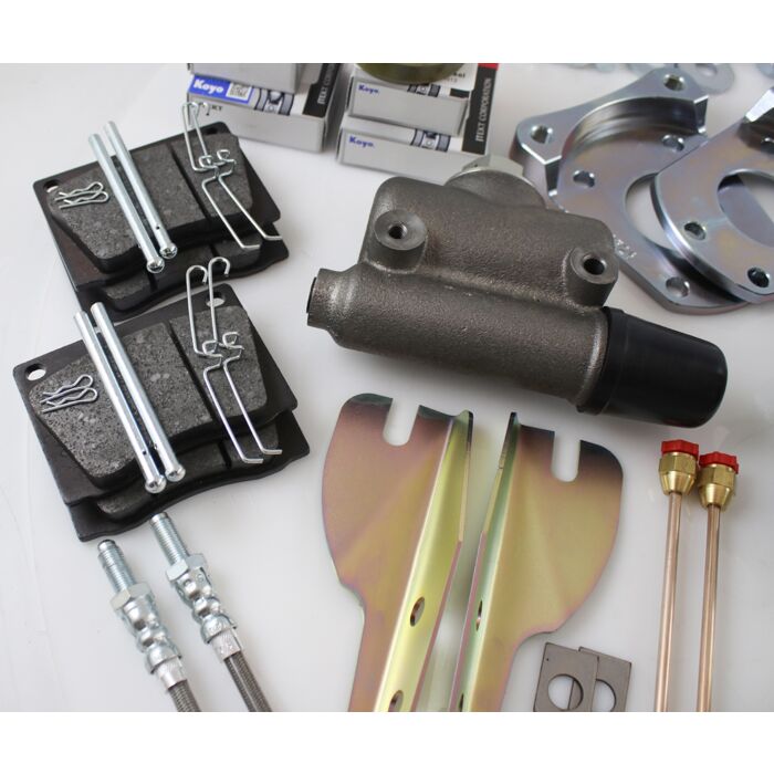 Conjunto de conversión de freno de disco Volvo para PV444 445 Duett PV544 hasta 1961 (con pequeño cilindro maestro de freno) Número de pieza Volvo PV444544DISC