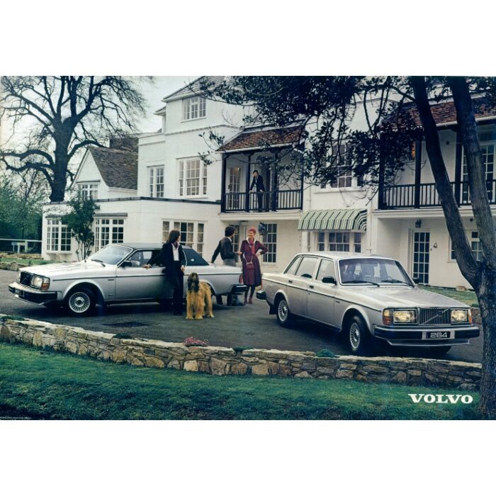 Póster Volvo 262C Bertone 264 GLE para casa de campo, reproducción de pieza Volvo número de producto Poster262-264