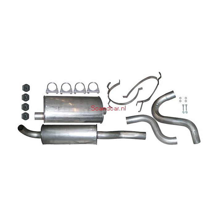 Conjunto de escape deportivo para Volvo 740 / 745 GL GLE GLT 8v +745 GLT 16V RVS turbo 54mm diámetro 1988+