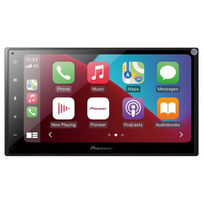 Sistema de Radio Doble Din con pantalla Pioneer V70 S70 C70, se ajusta al lugar de la radio estándar al usar el marco de montaje con Apple Carplay y DAB+ para Volvo, parte de radio doble din.