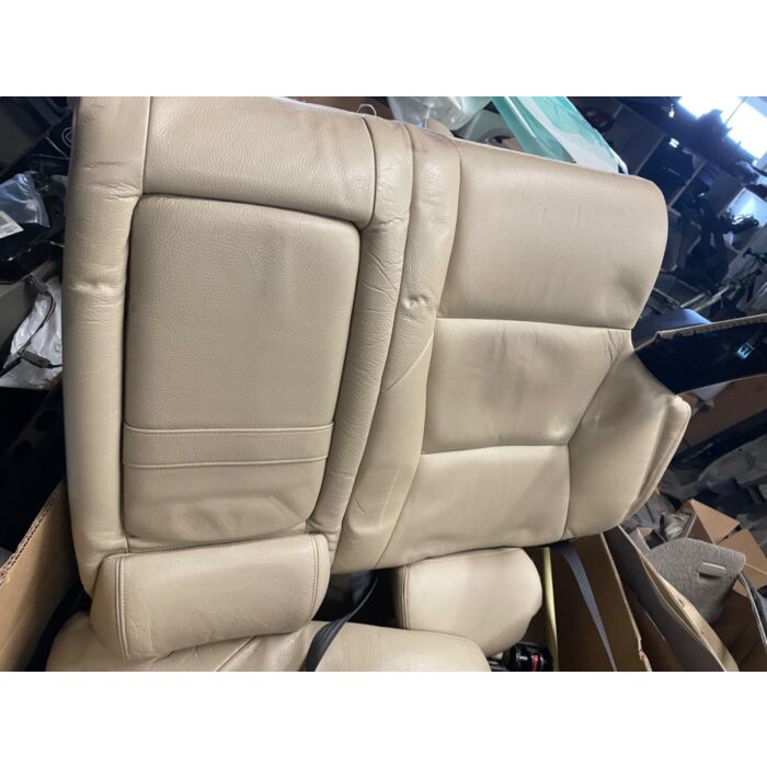 Conjunto de asientos delanteros y traseros de cuero beige para Volvo V70 S60, incluye revestimiento interior de cuero