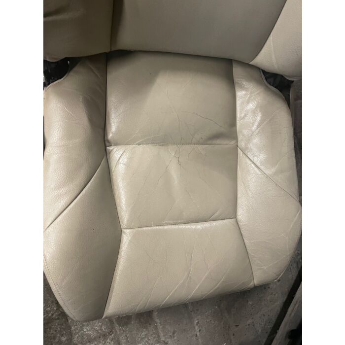 Conjunto de asientos delanteros y traseros de cuero beige para Volvo V70 S60, incluye revestimiento interior de cuero