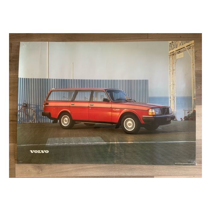 Póster Volvo 240, reproducción original, formato B1 70 x 100 cm