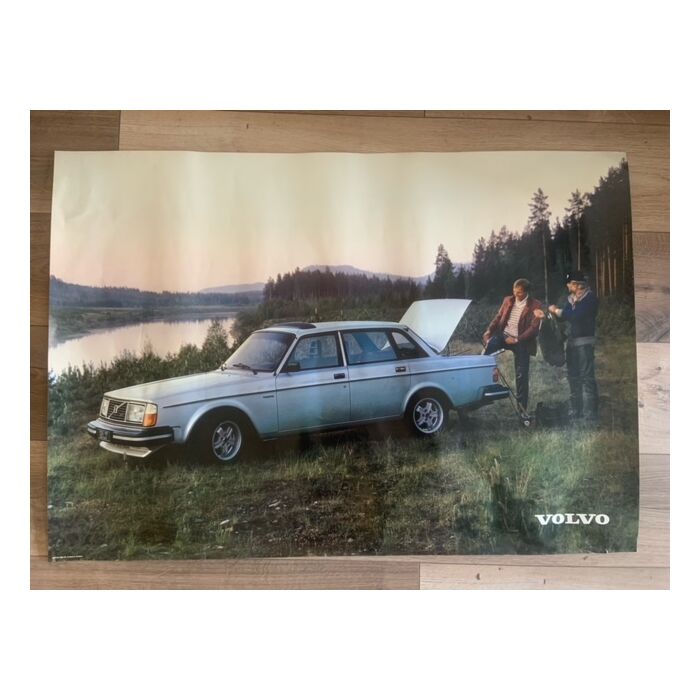Póster Volvo 244 GT, reproducción original, formato B1 70 x 100 cm