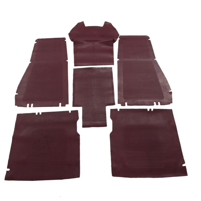 Mattenset rubber Rood PV444 1951-1955 niet meer leverbaar zie 277237-1