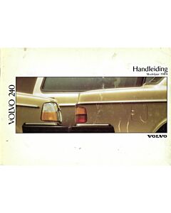 Manual de Volvo 240 1989 en holandés