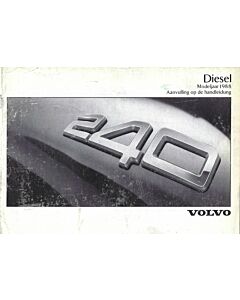 Manual de Volvo 240 Diesel 1988 en holandés