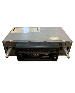 "Venus Universal Auto-Radio Estéreo con Cassette y AM/FM, Sin Perillas Negras"