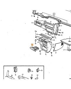 Asbak Volvo typeVolvo 240 260 262