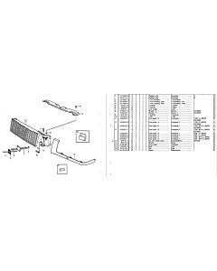 Klem Volvo montage grille motorkap 240 260 262 245 265 74 760 940 960 V90 S90 