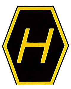 Sticker H Decal right-hand traffic niet meer leverbaar
