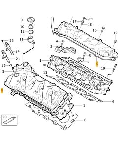 Kleppendeksel Pakking V8 Achter Volvo XC90 - S80