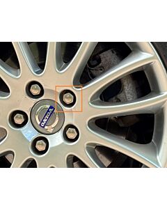 Dop wielmoer kap chrome V50 S40 C70 C30