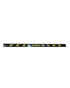 Sticker voor op kentekenplaat - Eland en Zweden (Sverige)Maten: 500 x 20 MM