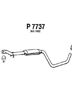 Middendemper B16F/B18FP/B18U Volvo 440/460