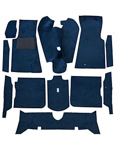 Mattenset 164  vloerbedekking carpet textiel  10 delen ch -50.000  BLAUW
