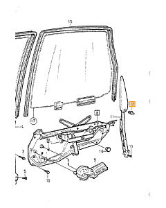 pakking Volvo V70 (-2000)  V70 XC (-2000): kofferklep sleutelgat