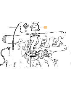 EGR klep met pakkingen Volvo 850 - S70 - V70 - S80