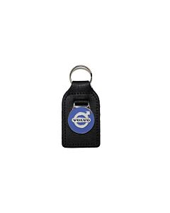 Sleutelhanger Volvo blauw zwart leer