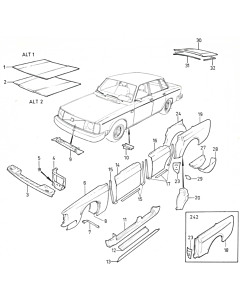 volvo 244 plaatwerk