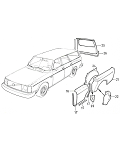 volvo 245 body parts