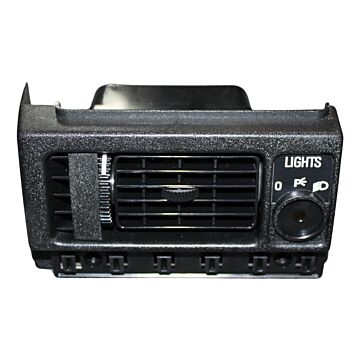 Dashboard bedienings paneel links  Doashboard control panel left Ventilation grille LH Volvo 200 serie 240 260klep huis links