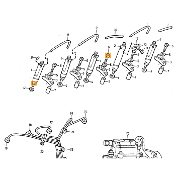Slangkoppeling Volvo 240 - 740 - 760 - 780 - 850 - 940 - 960 -  S90 - V90 - C70 - S70 - V70 - XC70 - S80 - S40 - V40