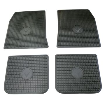 Mattenset rubber grijs Amazon set a 4 stuks met Volvo logo
