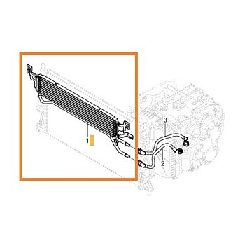 Enfriador de aceite de transmisión para Volvo C30 C70 (2006-) S40 V50 (2004-) Powerhift automático MPS6