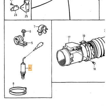 Lambda sonde Volvo 960  B6304 -1994 TWC