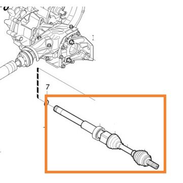 Aandrijfas ruil rechts xc70 3.2 2007 auto