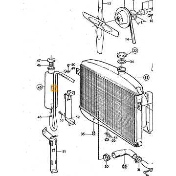 Radiateur 140 1971+ Nieuw niet meer leverbaar vervangen door 500460402