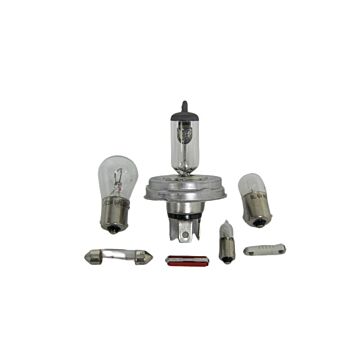 Reserve lampset 6 volt met H4 halogeen lamp met P45 aansluiting