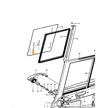 Plaatwerk Amazon kombi 220 achterklep bovenste ( gebruikt gerestaureerd)