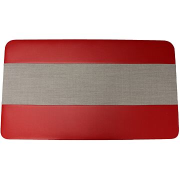 Bekleding PV544 B deurpaneel rood-grijs links 1960-1961
