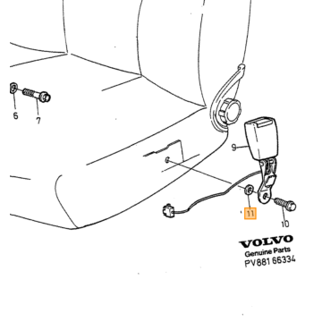 zitting riem links