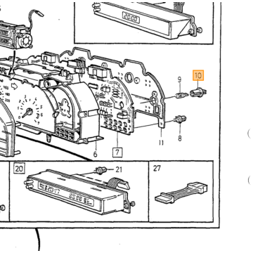 Koelvloeistof Temperatuur Indicator Volvo 850 - 940 - 960 - S90 - V90 - S70 - V70 - C70 - XC70 - S40 - V40