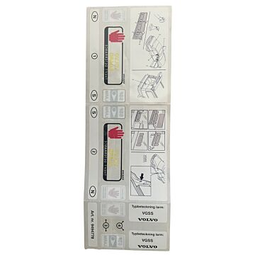 Stickerset Volvo Guard Alarm