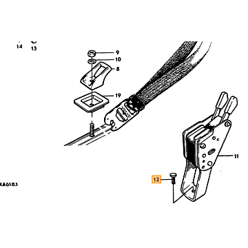 Conjunto de montaje de cinturón Amazon PV para izquierda y derecha para Volvo