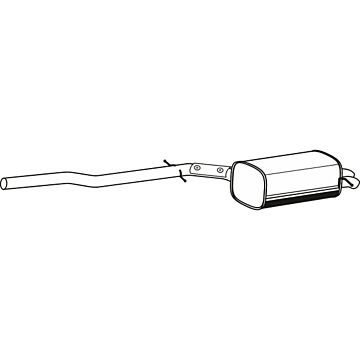 Uitlaatdemper  achterdemper Volvo XC90 2003-2006