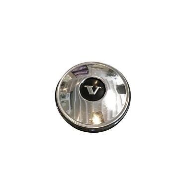 Tapa de rueda cromada/negra, Original Volvo, Volvo PV+Amazon+P1800+140 1964+, 670437, Usado