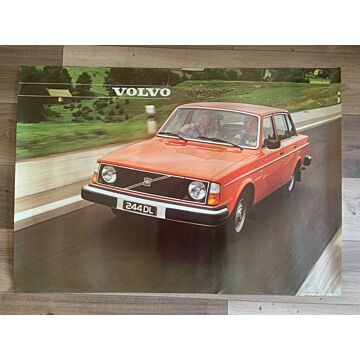 Póster Volvo 244 DL, reproducción original, formato B1 70 x 100 cm