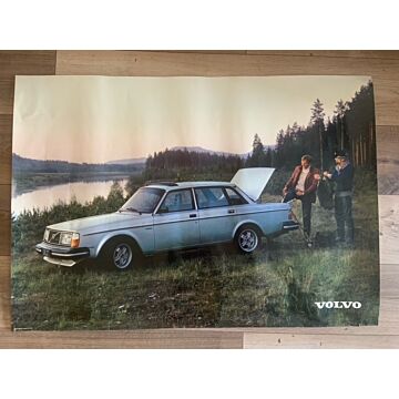 Póster Volvo 244 GT, reproducción original, formato B1 70 x 100 cm
