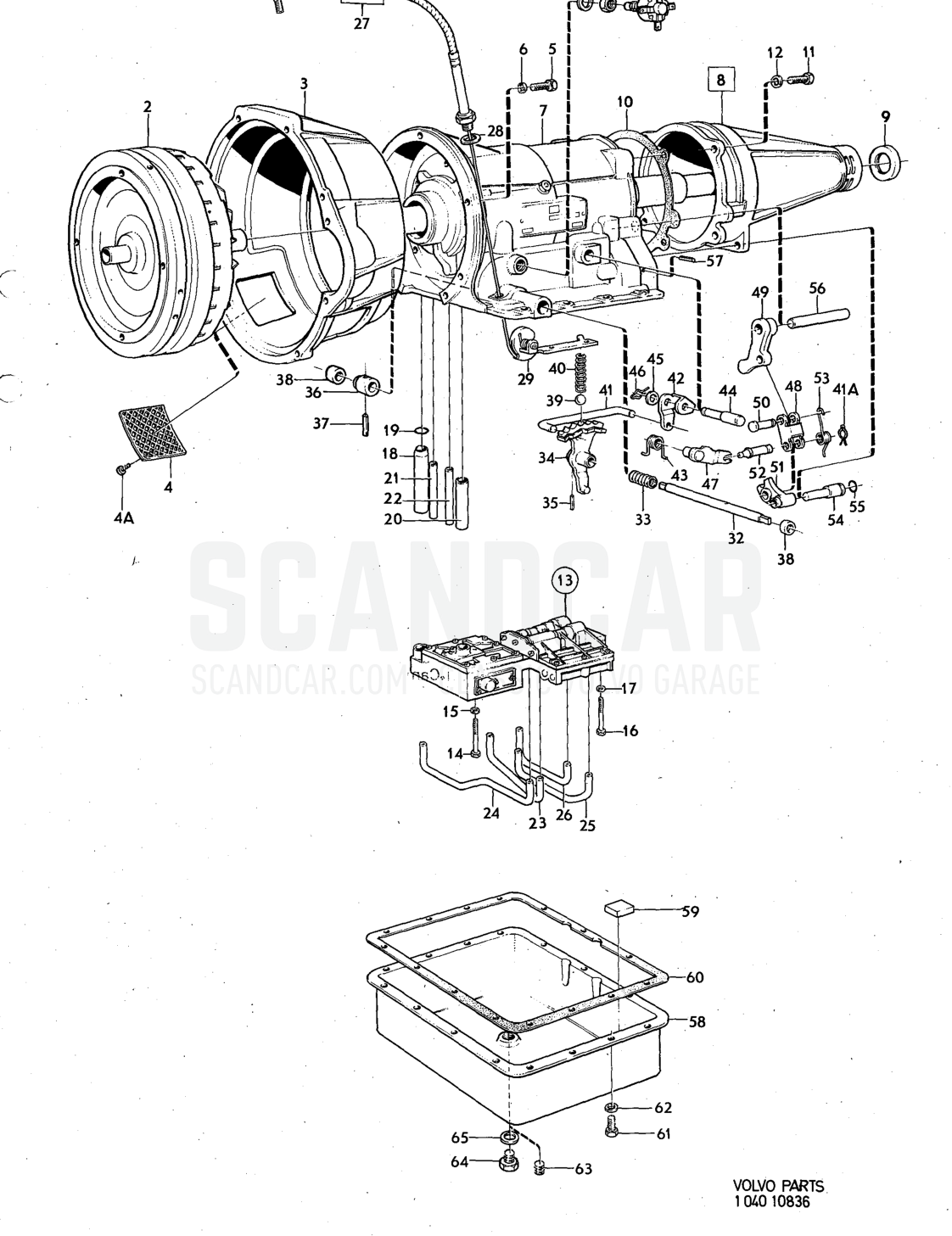 Illustration Sats Kit - despiece, Otras piezas, Volvo serie 140 hasta 1972