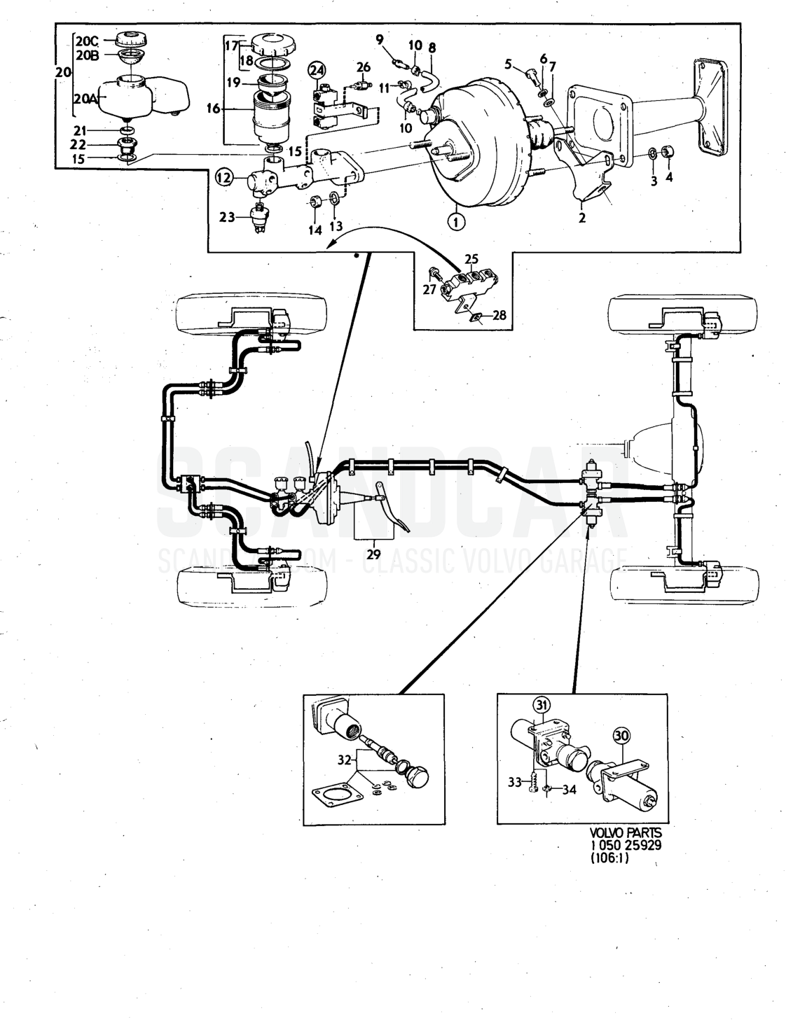 units ustration Sats Kit - despiece, Otras piezas, Volvo serie 140 hasta 1972